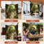 Cloison pliante 4 panneaux paravent Royal Magical Forest-180454489-180454470