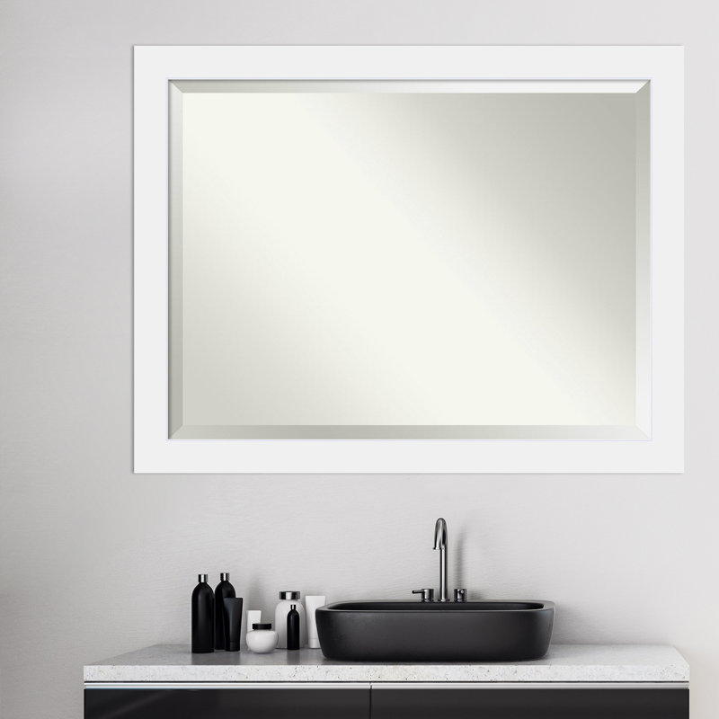 Miroir d'appoint Hatton, 34,88 po x 44,88 po, Blanc