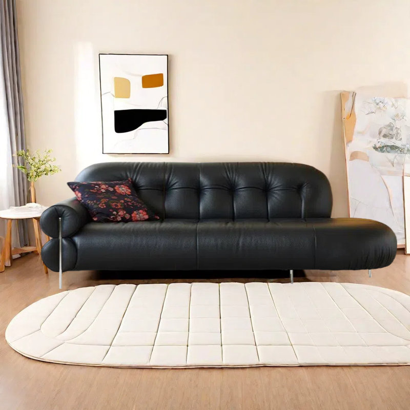 Chaise longue en similicuir Premium, Orienté à gauche (vu de face)