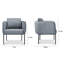Chaise longue rembourrée en velours-2043169483