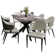 7-Piece Dining Set With Rectangular Dining Table  MDF Top And 4 Dining Side Chairs