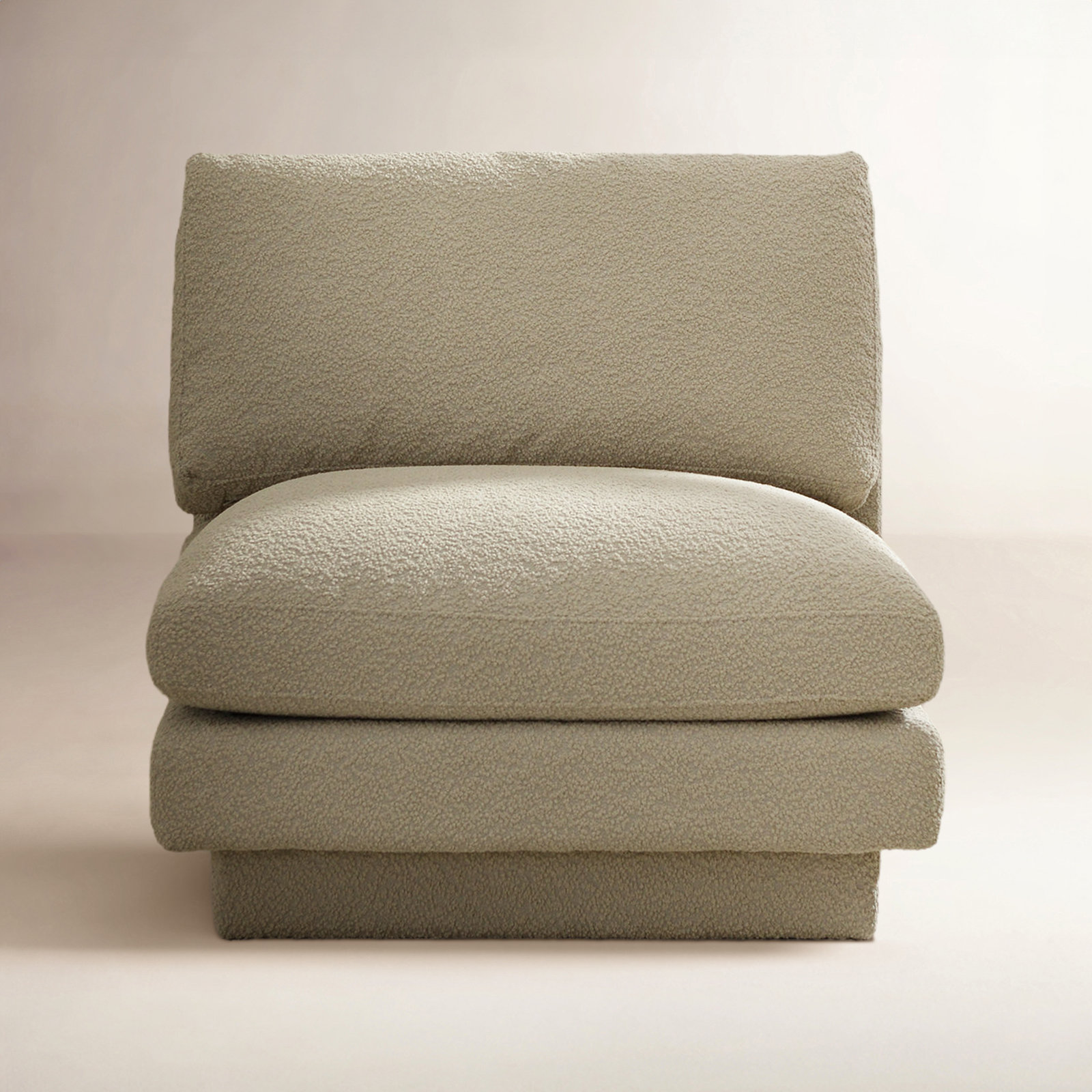 Woolf Slipper Chair, Oat Boucle