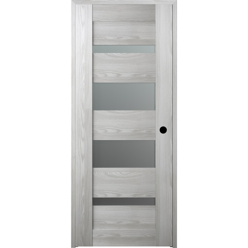 Porte battante intérieure Avon 07-01 DIY-FRIENDLY, 17,75 po x 79,37 po, Frêne de la loire, Gauche