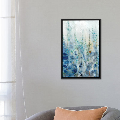 «Misty Blooms II», reproduction d'aquarelle sur toile tendue
