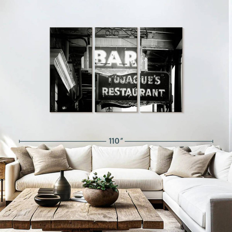 Enseigne de bar Tergel Nola, H 48 po x l 74 po