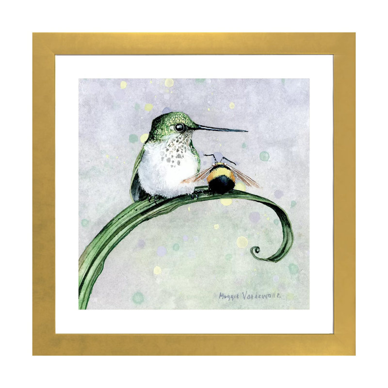 «Camaradarie» - reproduction, H 24 po x l 24 po x p 1 po, Papier beaux-arts encadré doré