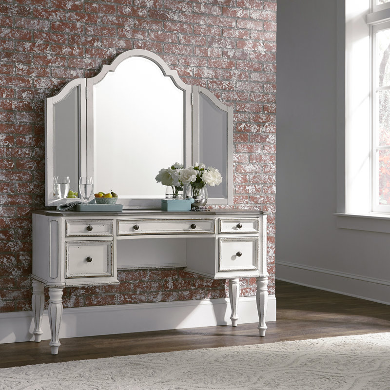 Colchester Solid Wood Arch Wall Mirror