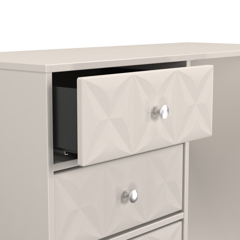 Clintonville 4 Drawer Vanity, Taupe