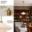 Luminaire suspendu Mid-Century doré nordique-493659