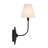 Ligetti Metal Armed Sconce in Black-1155676528