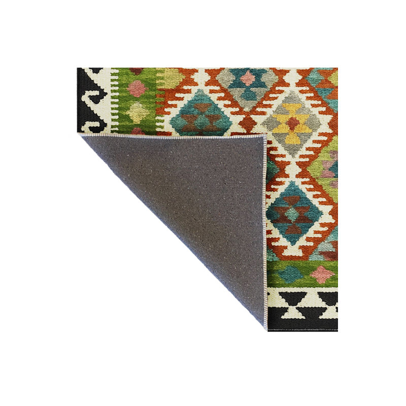 Tapis tissé vert Mosso, 6'7" x 9'10"