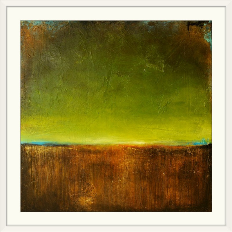 «Antigua Bay» par Frisco, impression, Cadre blanc, H 28 x l 28 po x P 1 po