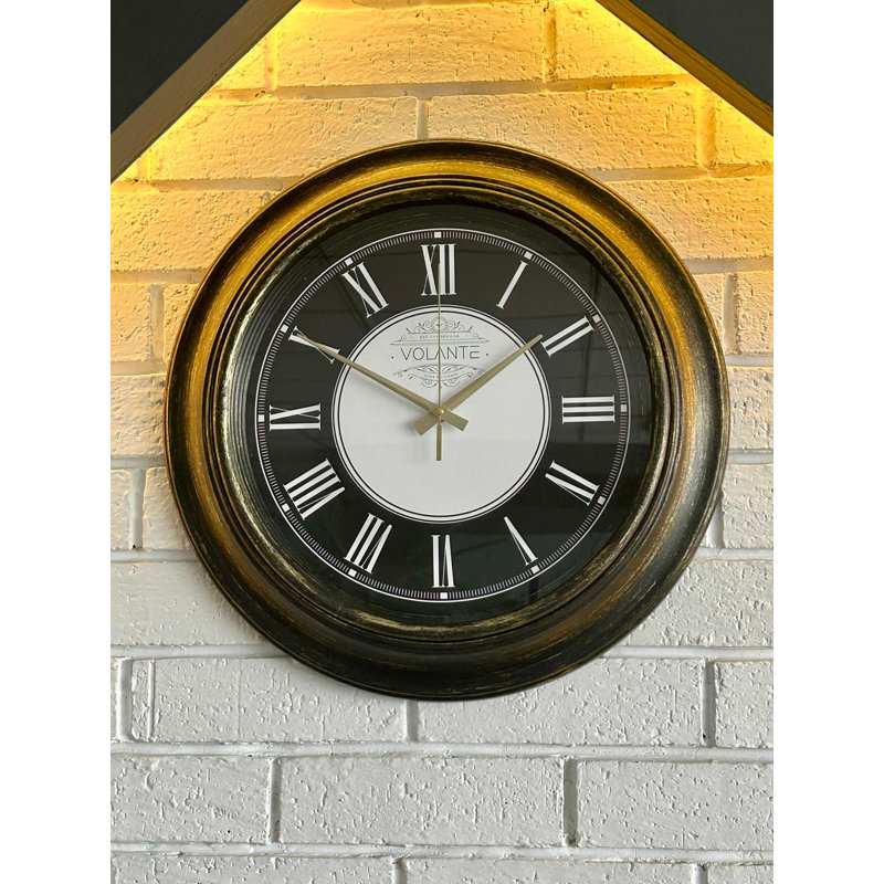 Bischoffs Wall Clock, Black/White