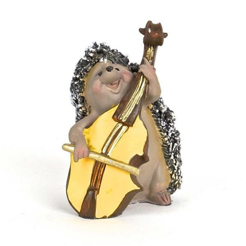 Hérisson en polyrésine avec violon