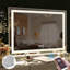 Assis Rectangle Bluetooth LED Metal Mirror