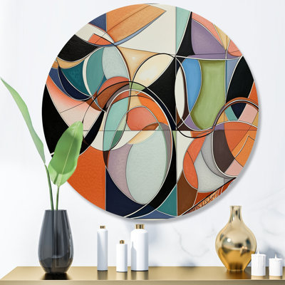 Pastel Color Boho Artwork I - Minimalism Metal Wall Décor