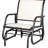 Cream White Backyard Glider Chair With Metal Frame And Breathable Mesh Fabric For Garden, Poolside, Balcony Poolside Structure Padding Backyard,