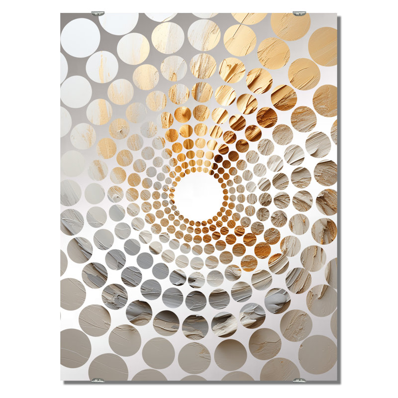 Chatwin - Miroir mural à spirales abstraites grand MIR137931, 40 po x 30 po