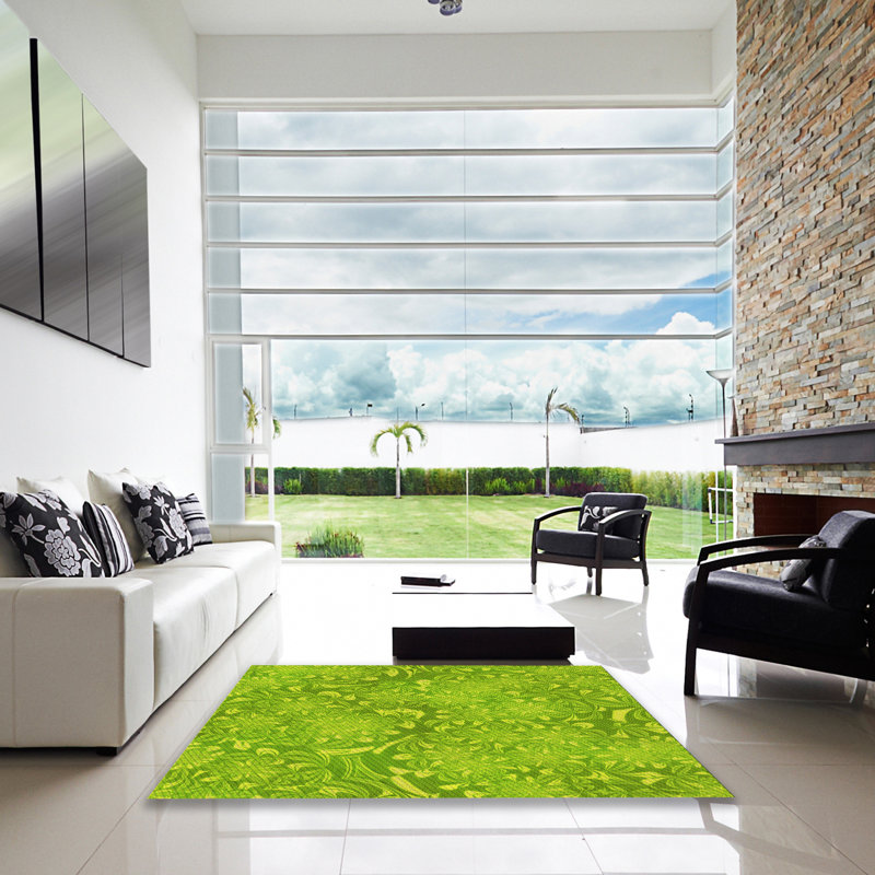 Floral Indoor Rug, Square 3'