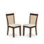 Ensemble de salle à manger 5 pièces comprenant une table ronde en bois avec piédestal et 4 chaises de cuisine Parson, noyer antique 36 x 36 po-1628120117-1698955024-1698955026