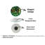 Horloge murale Enchanted Forest Temped Glass - Green Nature-1600740181-1600740183