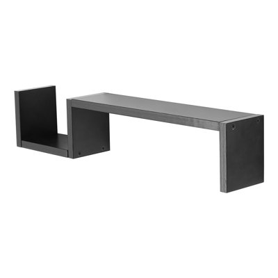 Malysia 2 Piece Solid Wood Floating Shelf
