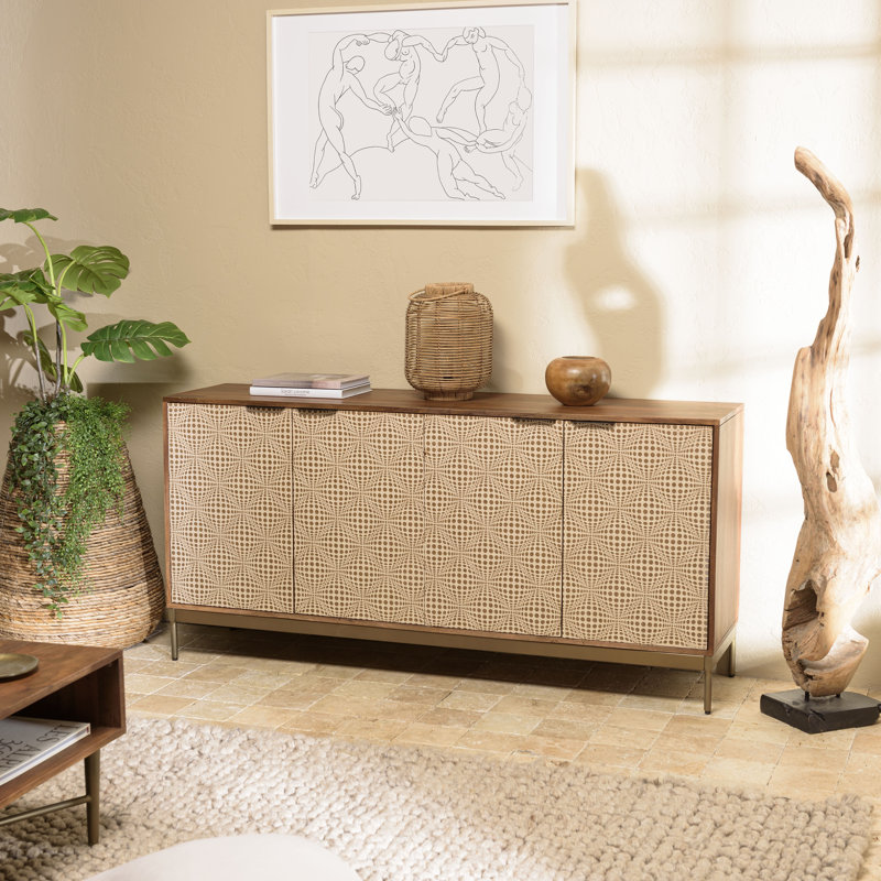 Alyzabeth 160cm Solid Wood Sideboard