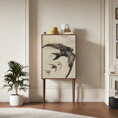 Bibliothèque française de style rétro classique