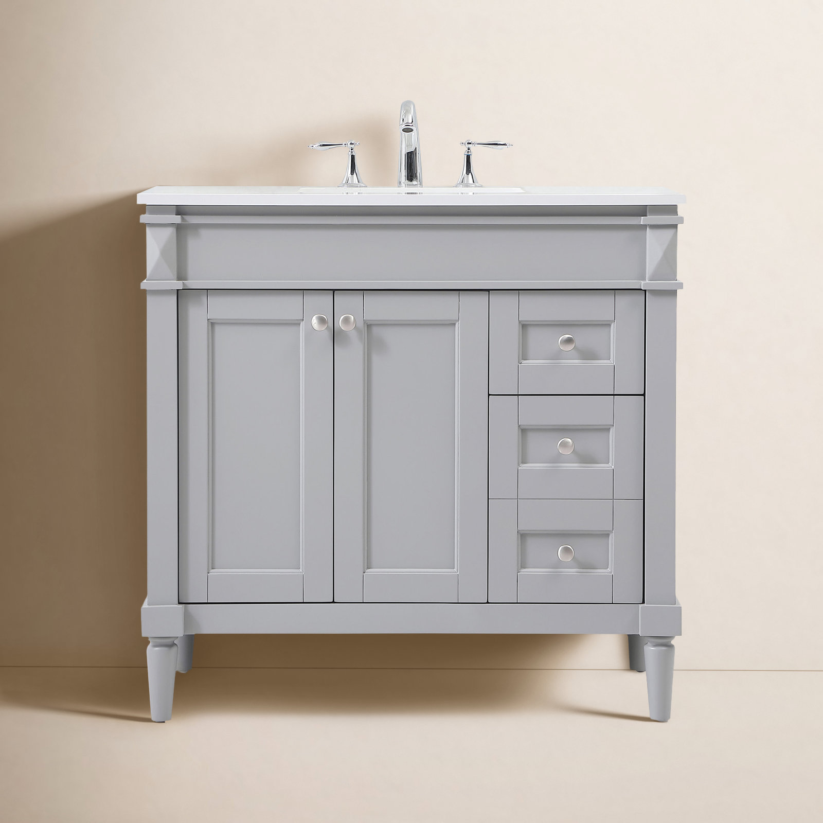 Readington 36'' Single Bathroom Vanity, Gray