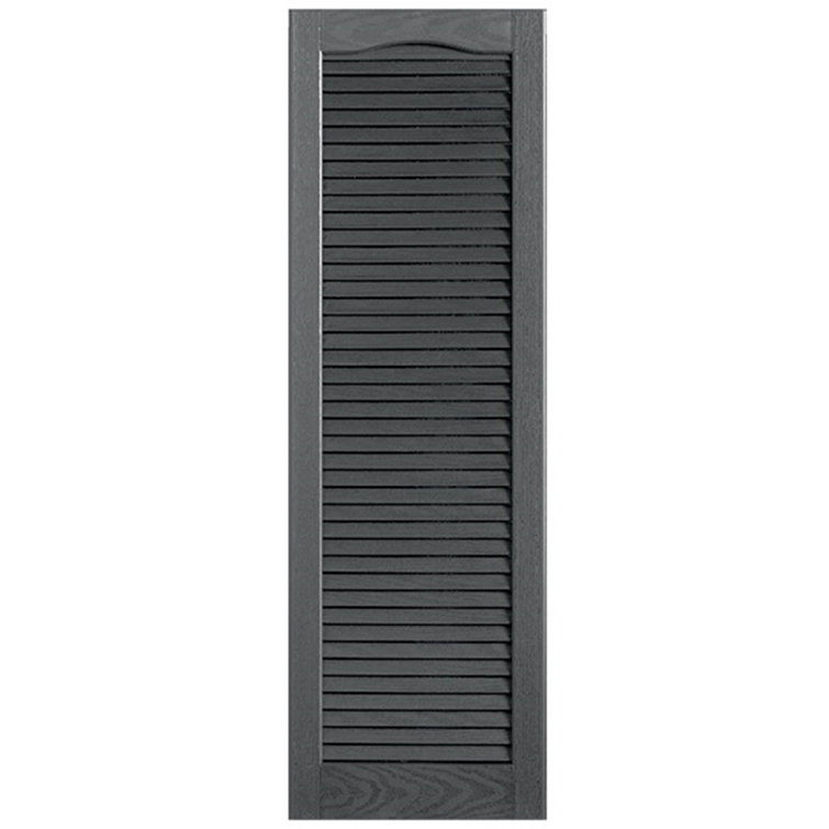 Cathedral Top Full-style Open Louvre Shutters Pair