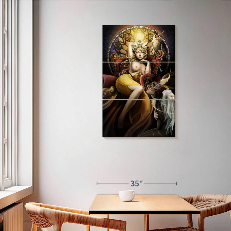 Leisha Fettered Queen Topless, 57" H x 36" W