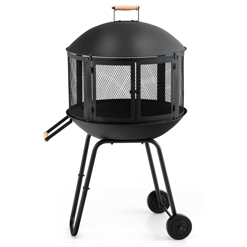 Lauver Round Steel Wood Burning Smokeless Fire Pit