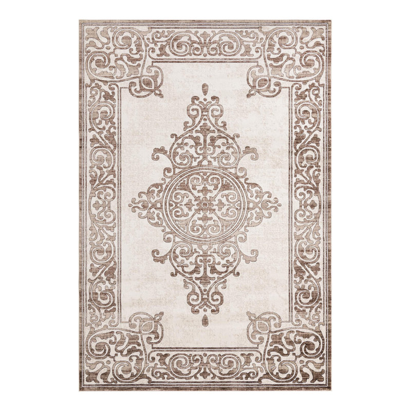 Tapis Charlton Home® Hermitage, Rectangle 7 pi 10 po x 11 pi 6 po