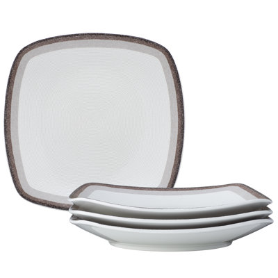Noritake Colorscapes Layers Square Dinner Plates, 10-3/4"