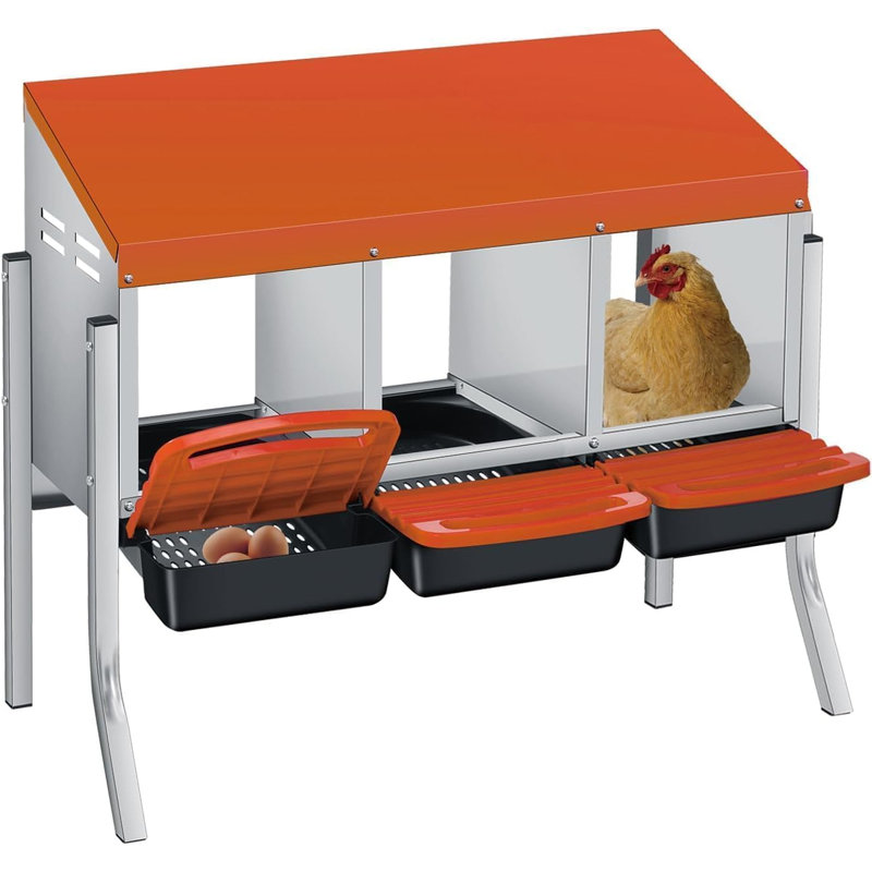 Nesting Boxes, 69.5cm H x 79.5cm W x 30cm D, Orange