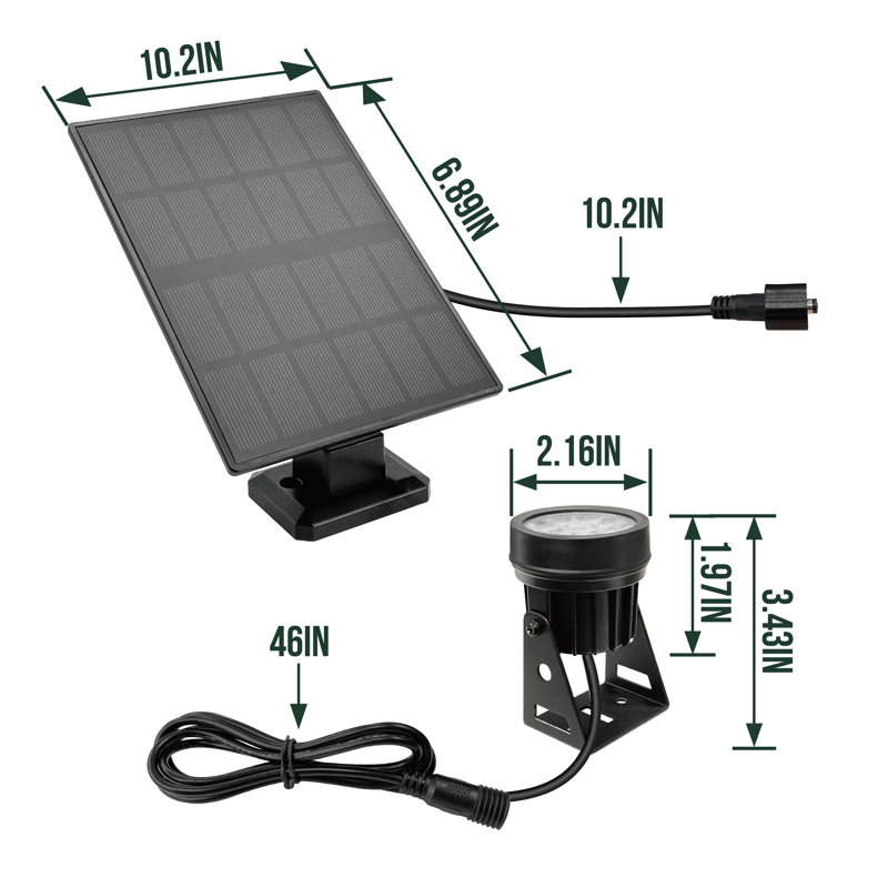 Low Voltage Solar Powered Integrated LED