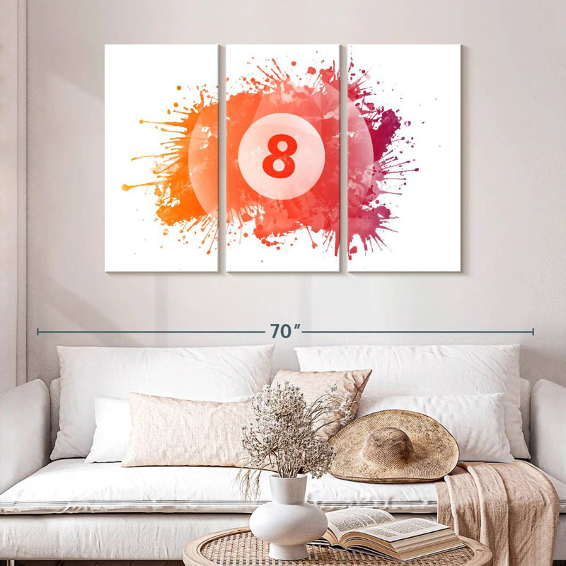 Senne 8 Ball Splash, 32" H x 50" W