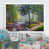 Impression blanche sur toile encadrée