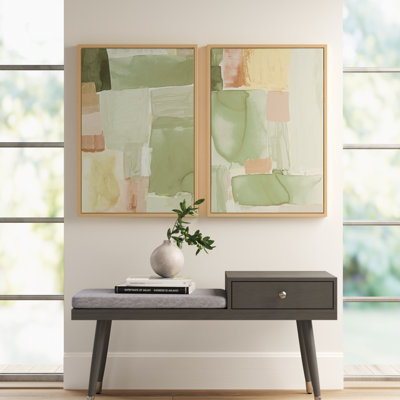 United Colors III and IV by Amy Lighthall Framed Canvas Wall Art Set