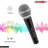 5 Core Microphone Professional Unidirectional Dynamic Neodymium Mic w/ ON/OFF Switch, Cable Clip