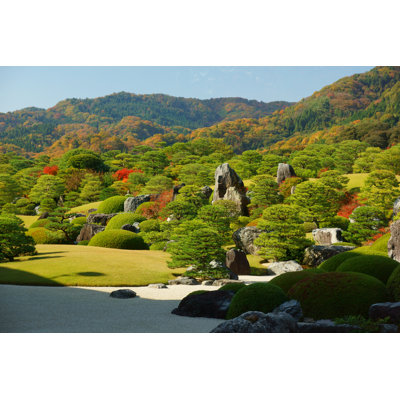 Autumn Japanese garden 1 Piece Wrapped Canvas Wall Art