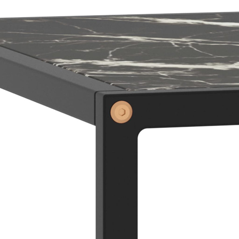 Alvah Frame Coffee Table, 35cm H x 80cm W x 80cm D, Black