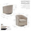 Fauteuil d'appoint pivotant en tissu Wanti-1172649931