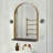 Iron Flat Wall Mirror with Shelves
