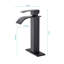 Robinet de lavabo de salle de bain à poignée simple avec bonde escamotable Waterfall, durable et facile à installer