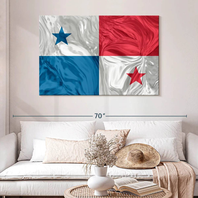 Optical Illusion Panama Flag, 32" H x 48" W