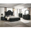 1Pc 3-Drawer Nightstand Velvet Tufted Drawer Front