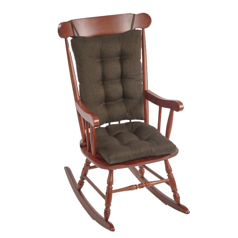 Ensemble de coussins de chaise berçante antidérapants, Châtaigne