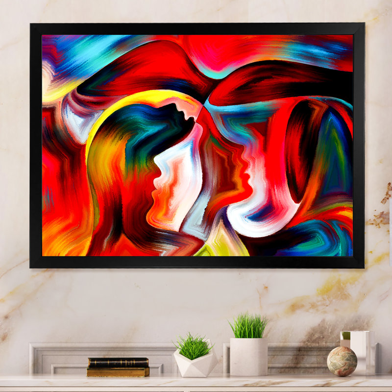 «Visualisation of Inner Ii», reproduction d'art sur toile encadrée, Cadre noir, H 8 po x l 12 po x P 1 po