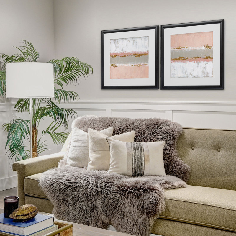 Sedona Sunrise 2 Piece Framed Print Set, Black Framed